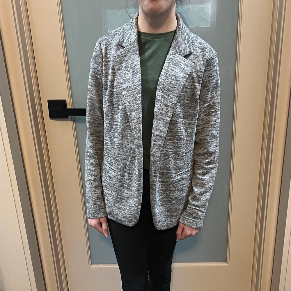 Gray Textured Blazer